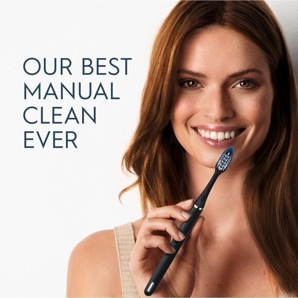 Oral B Clic Manual Toothbrush • Onyx Black Magnetic Toothbrush Holder • NIB - Picture 8 of 13